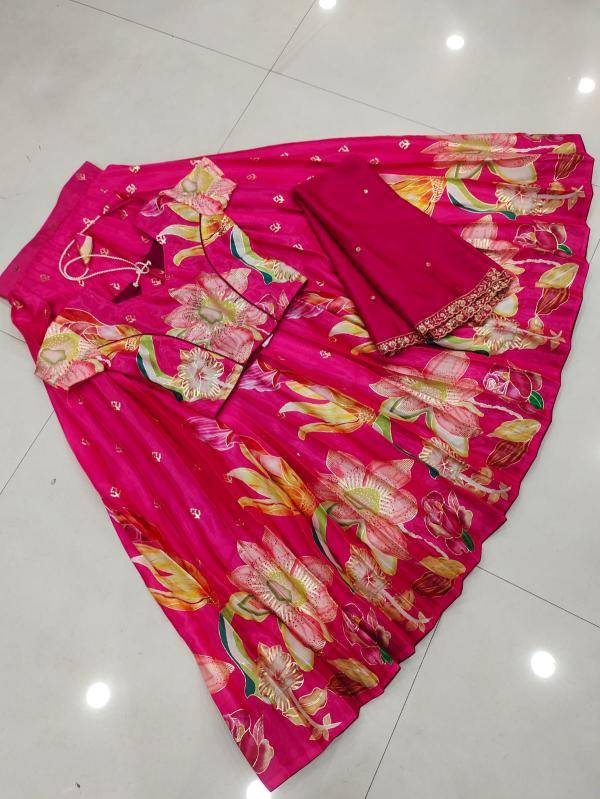 kids lehenga chinon silk Wholesale children apparel in Hyderabad